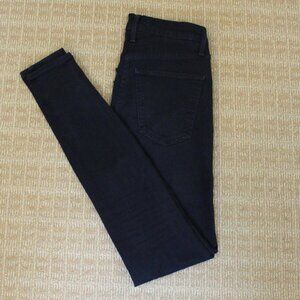 Levi's Mile High Super Skinny Ditressed/Ripped Black Jeans, Good Condition